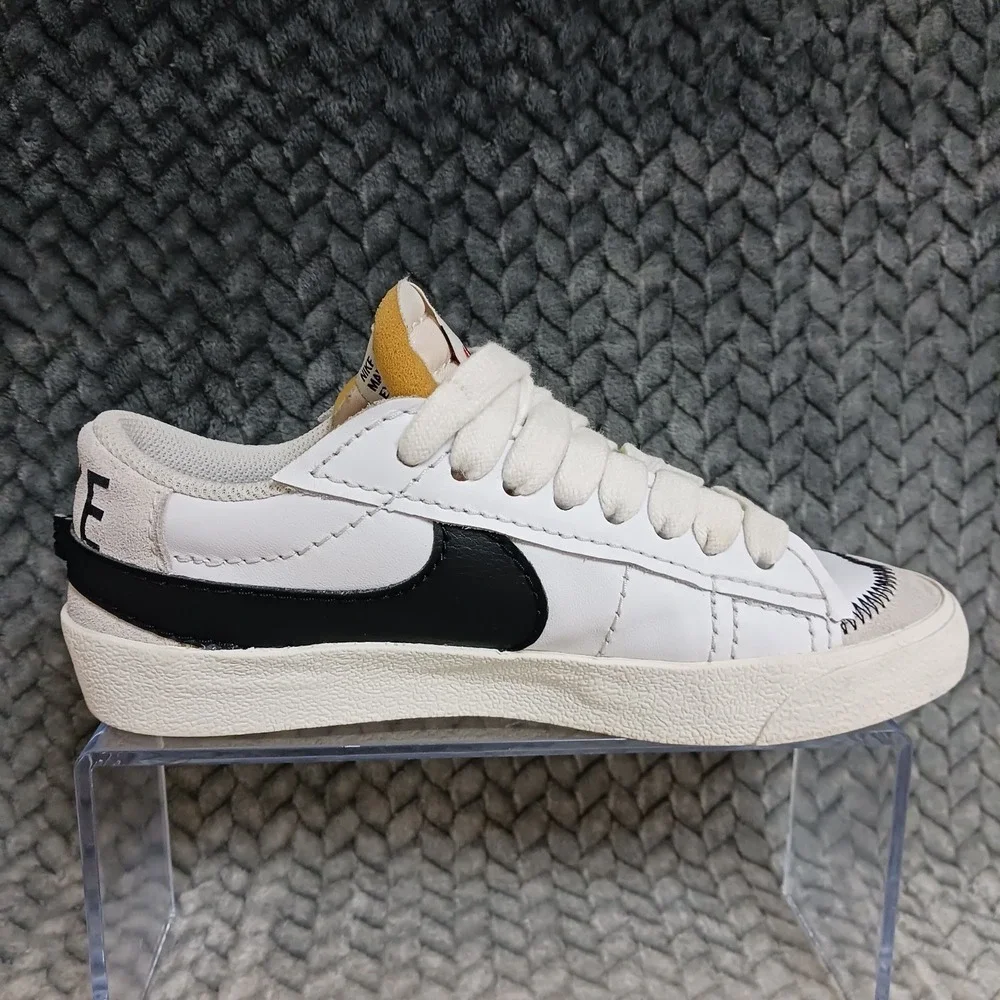 Nike Blazer Low 77 Jumbo White Black Sail Women's Sneakers Shoes Size 6